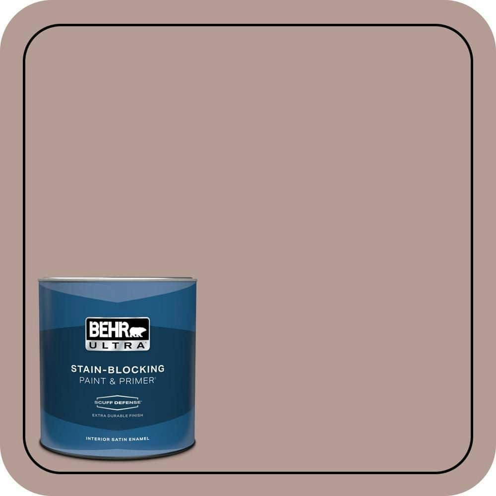 Quiet Refuge Satin Enamel Interior Paint and Primer 1-Quart: $23.98