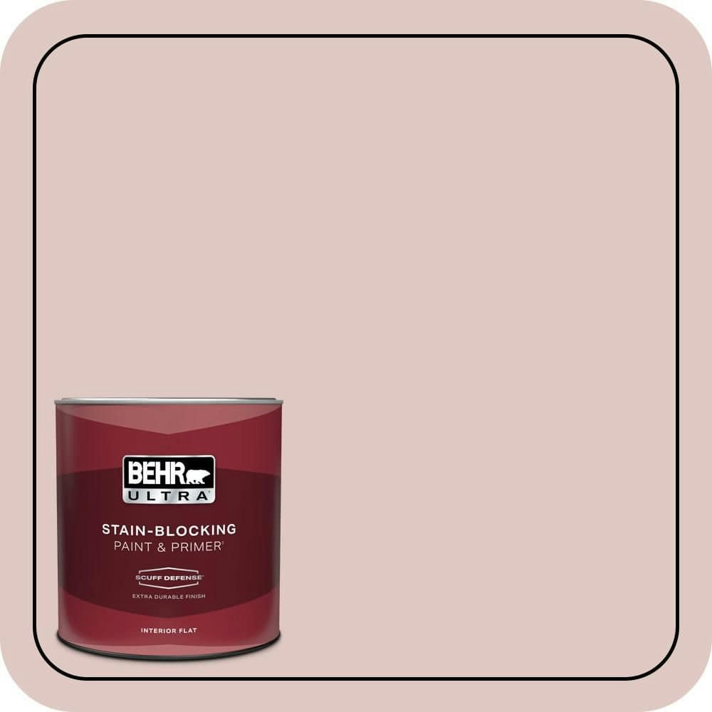 #160E-2 Pink Extra Durable Flat Interior Paint & Primer 1-Quart: $21.98