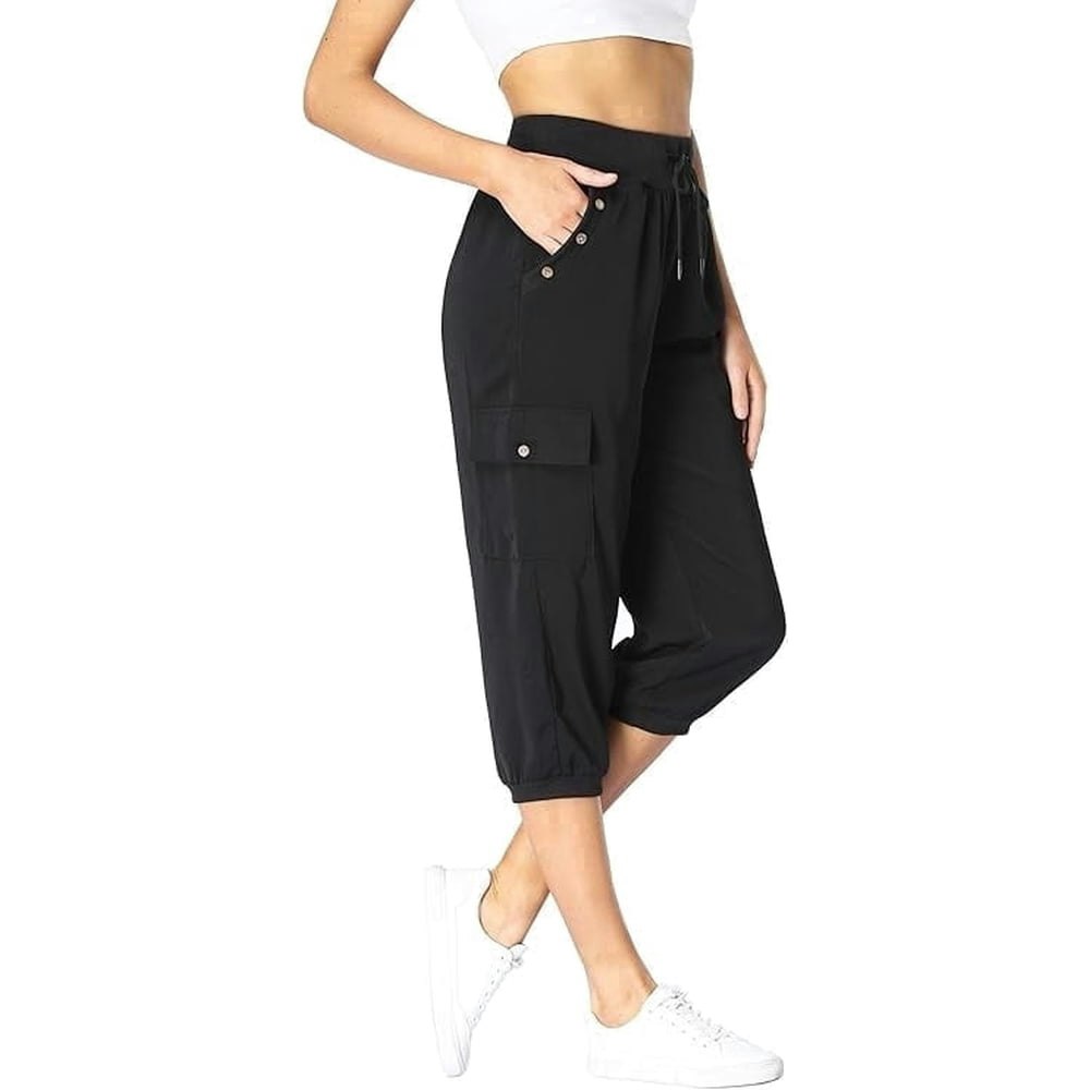Women's High-Waist Cargo Capris: $10 Women's High-Waist Cargo Capris: $10