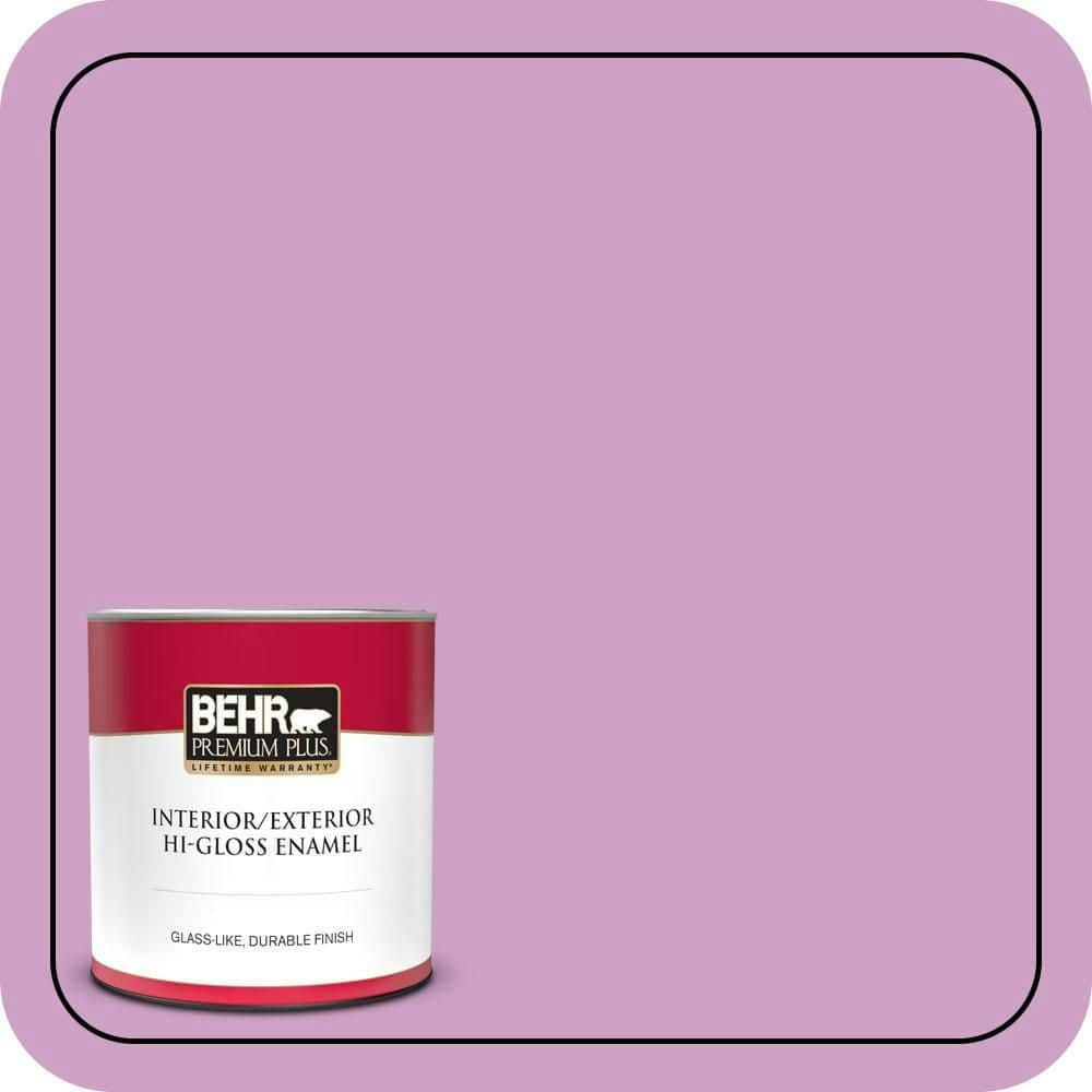 Behr Premium Plus Geranium Bud 1-Quart Hi-Gloss Interior/Exterior Paint & Primer: $21.48