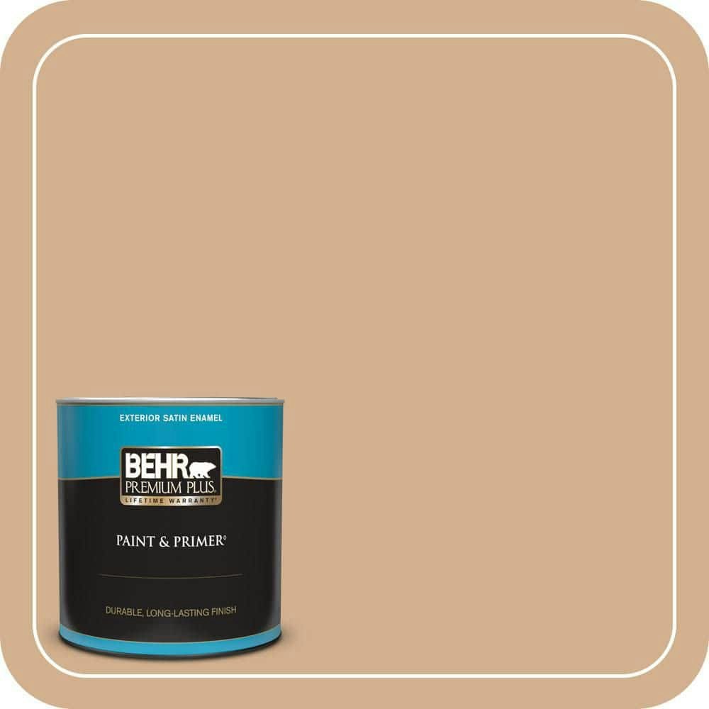 Behr Butterscotch Amber Satin Enamel Exterior Paint and Primer 1-Quart: $24.98 Behr Butterscotch Amber Satin Enamel Exterior Paint and Primer 1-Quart: $24.98