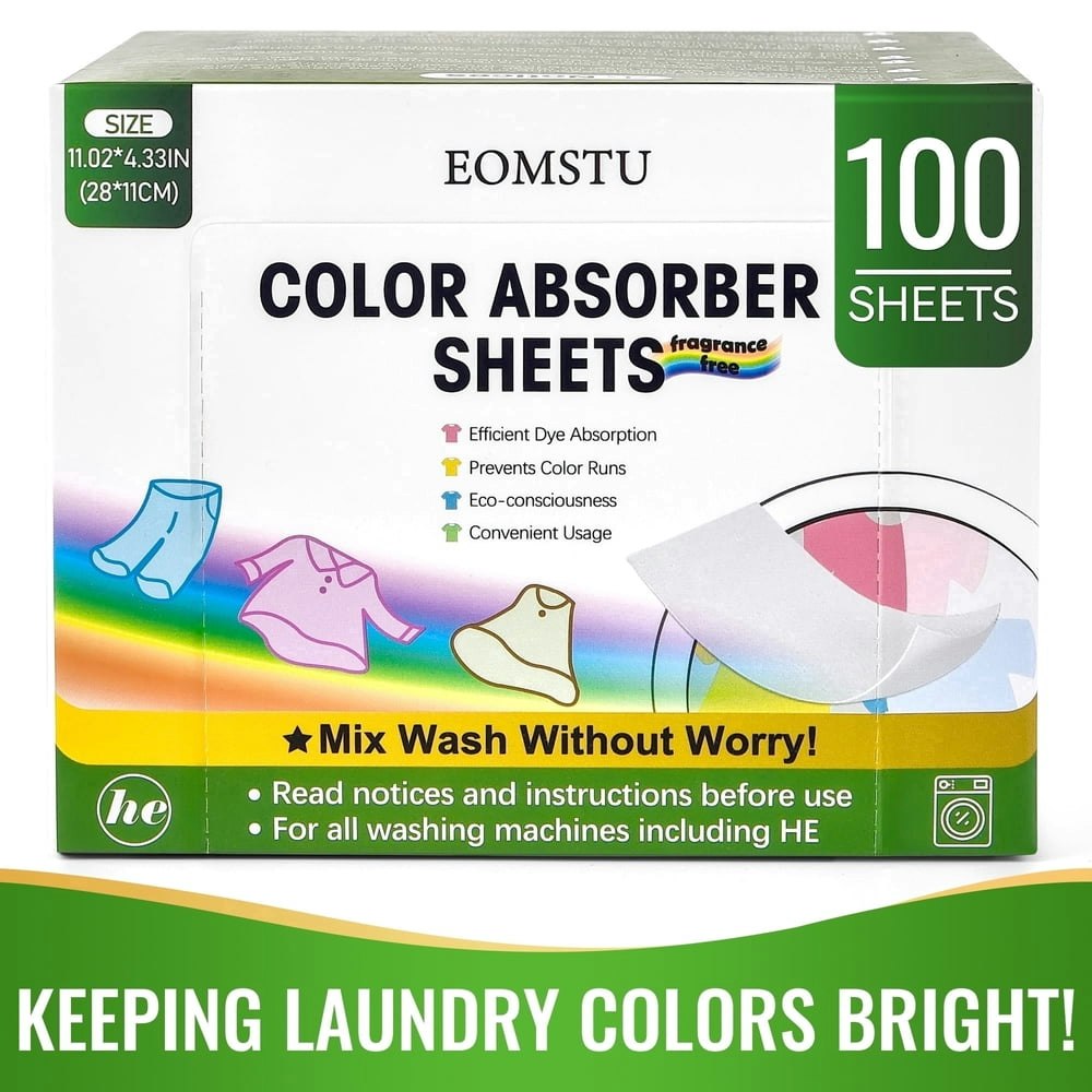 Eomstu Color Absorber Sheets 100-Count: $12.29 Eomstu Color Absorber Sheets 100-Count: $12.29