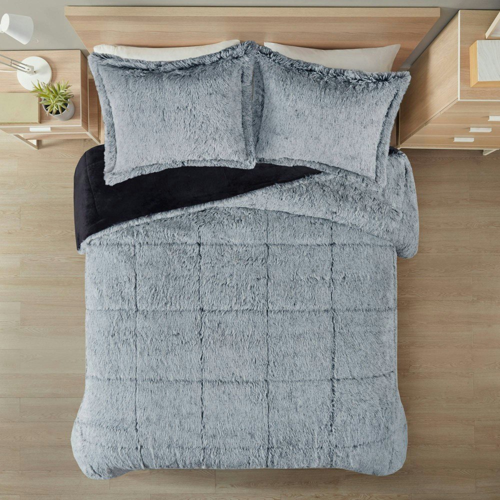 Intelligent Design Leena Shaggy Long Fur 3-Piece King/California King Comforter Set: $68.99 Intelligent Design Leena Shaggy Long Fur 3-Piece King/California King Comforter Set: $68.99