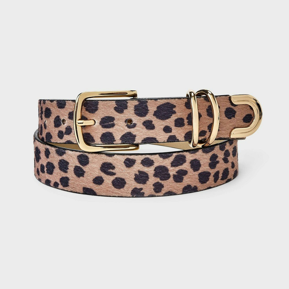 A New Day Leopard Print Double D-Ring Belt: $22 A New Day Leopard Print Double D-Ring Belt: $22