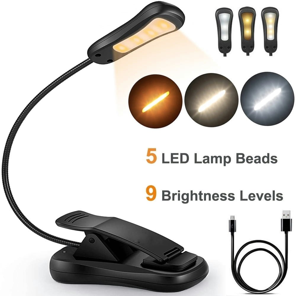 Rechargeable 5 LED Clip-On Reading Light: $11.79 Rechargeable 5 LED Clip-On Reading Light: $11.79
