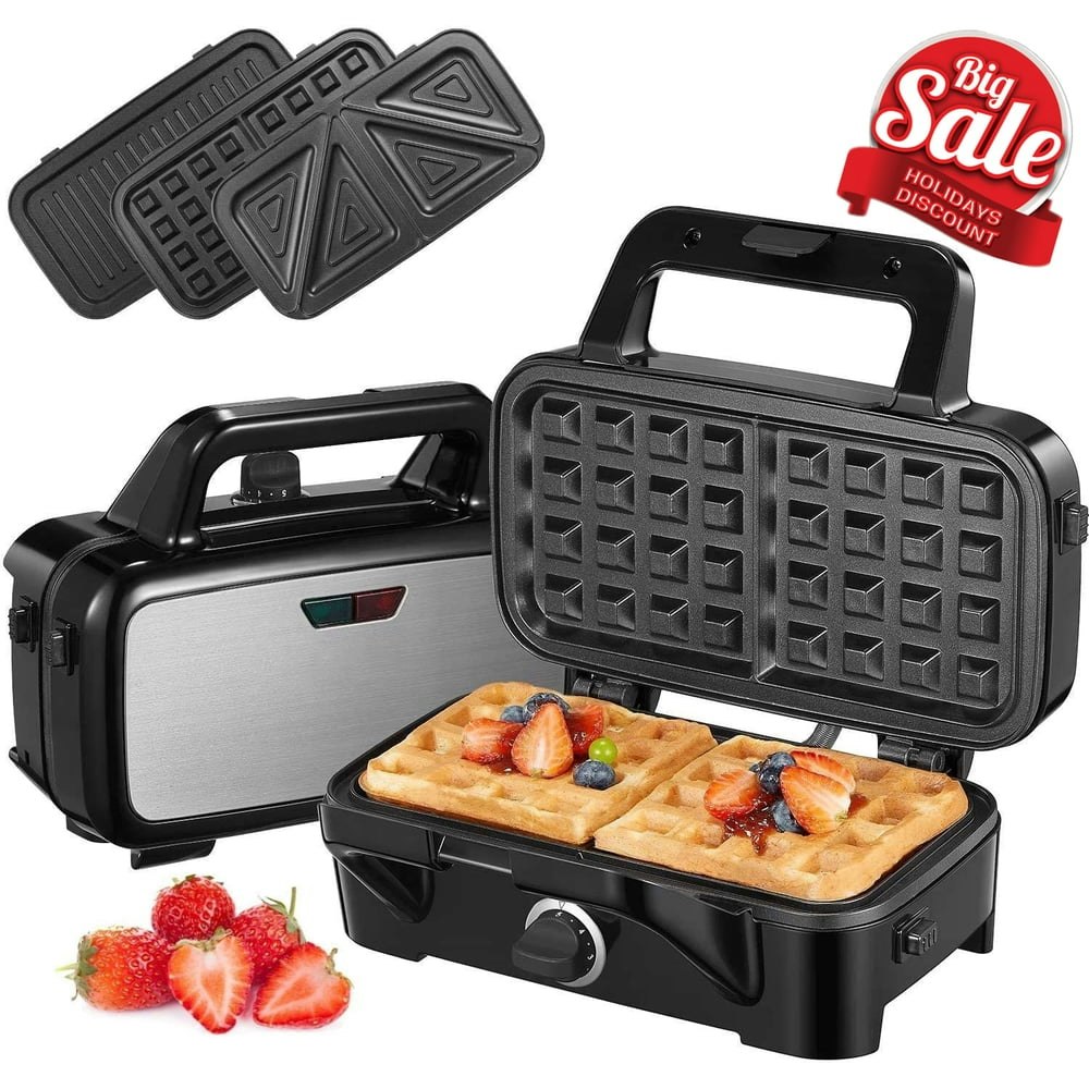 Fohere 3-in-1 Sandwich Maker, Waffle Maker, and Panini Press Grill: $39.99 Fohere 3-in-1 Sandwich Maker, Waffle Maker, and Panini Press Grill: $39.99
