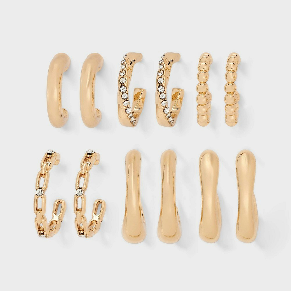 Art Class Girls' Hoop Earrings 6-Pack: $6 Art Class Girls' Hoop Earrings 6-Pack: $6