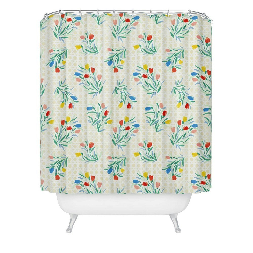 Jacqueline Maldonado Tulips and Lattice Shower Curtain: $69.99