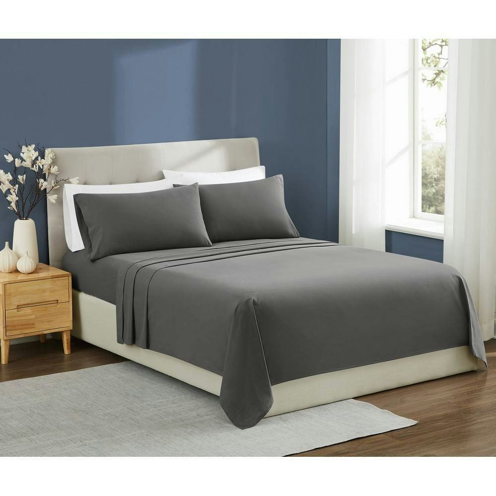 Brooklyn Loom Full 4-Piece Essential Cotton Sheet Set: $99.99