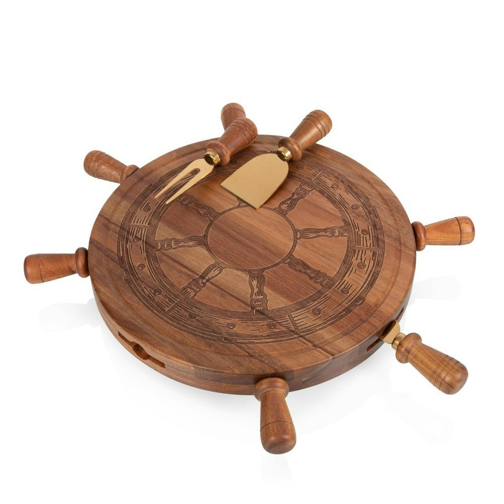 Toscana Helmsman Lazy Susan Acacia Cheese Board with Tool Set: $77.99 Toscana Helmsman Lazy Susan Acacia Cheese Board with Tool Set: $77.99