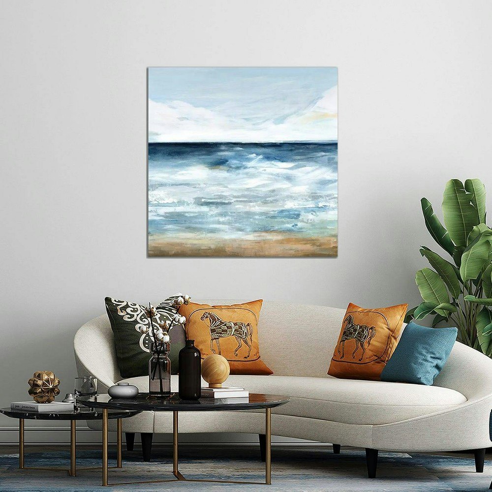 iCanvas Blue Ocean I Canvas Print Wall Art 37x37-Inch: $154.99 iCanvas Blue Ocean I Canvas Print Wall Art 37x37-Inch: $154.99