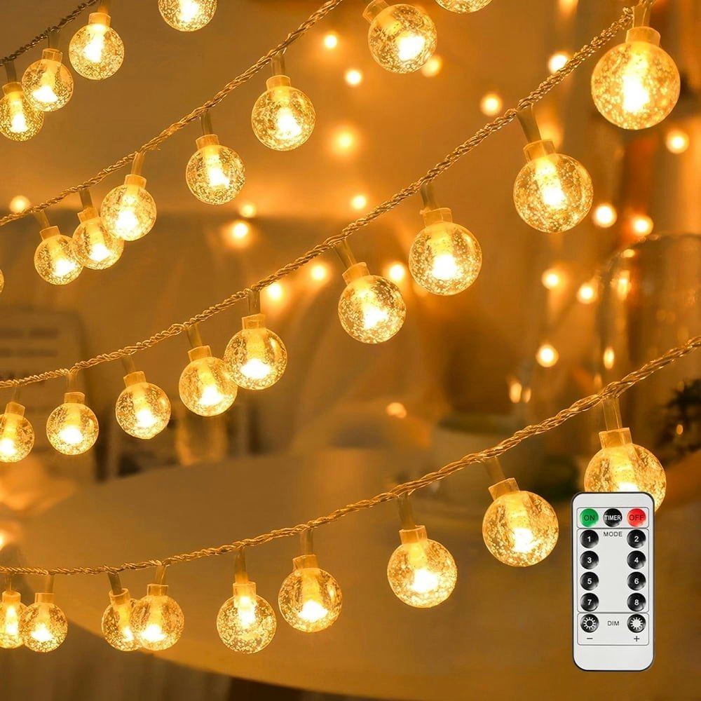 Tetou 33-Foot 80-LED Globe Fairy String Lights: $12.98 Tetou 33-Foot 80-LED Globe Fairy String Lights: $12.98
