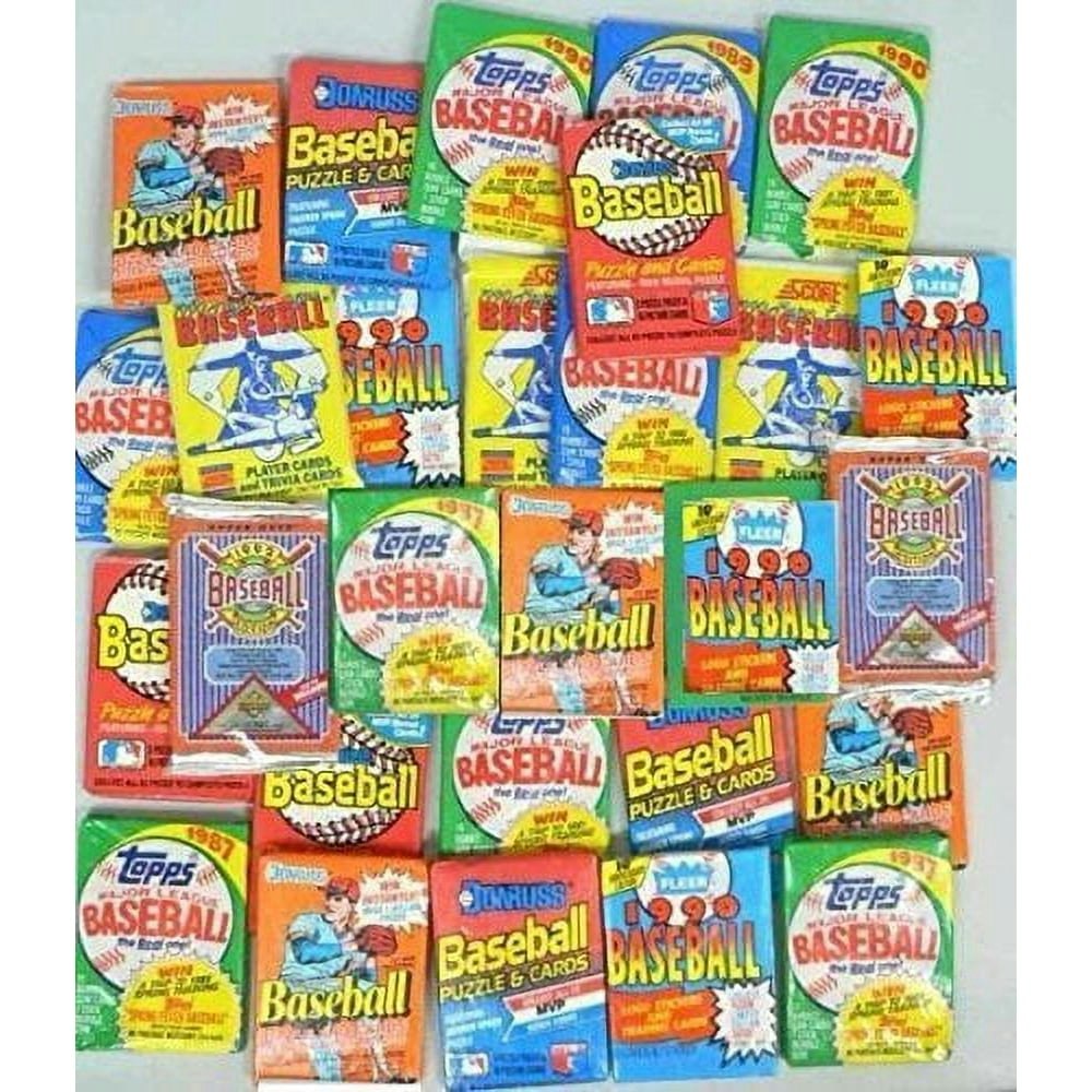 100 Vintage Baseball Cards in Sealed Wax Packs: $11.49 100 Vintage Baseball Cards in Sealed Wax Packs: $11.49