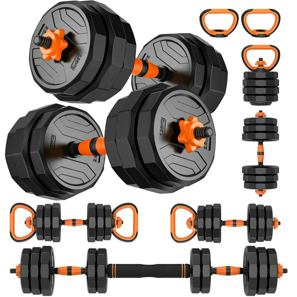 Gikpal 44lb 4-in-1 Adjustable Dumbbell Set: $49.99