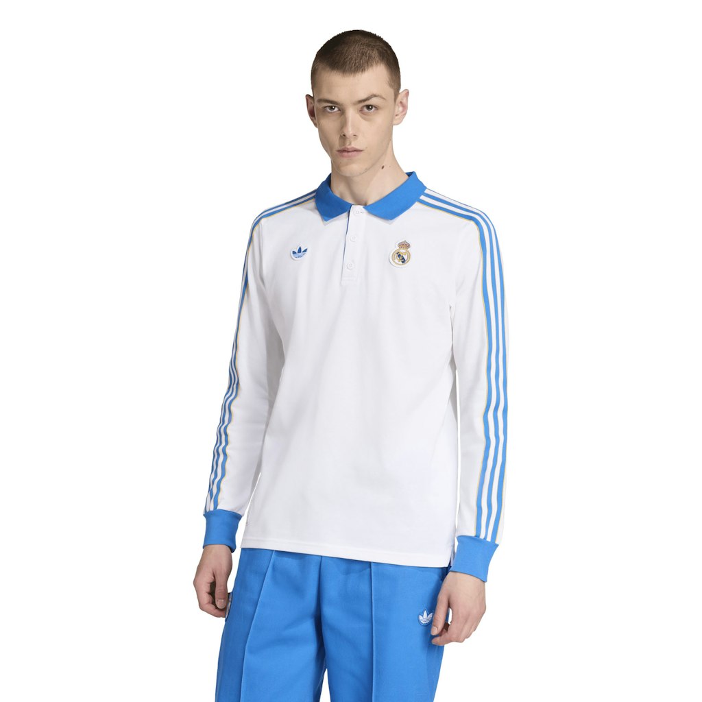 Adidas Men's Real Madrid Terrace Icons Long Sleeve Polo: $69.99 Adidas Men's Real Madrid Terrace Icons Long Sleeve Polo: $69.99