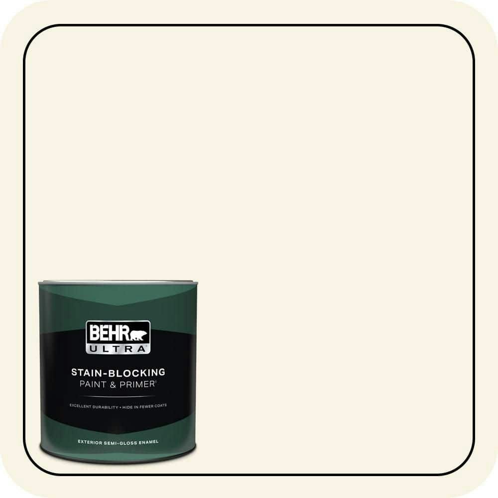 Palatial White Semi-Gloss Exterior Enamel Paint and Primer 1-Quart Can: $30.98 Palatial White Semi-Gloss Exterior Enamel Paint and Primer 1-Quart Can: $30.98