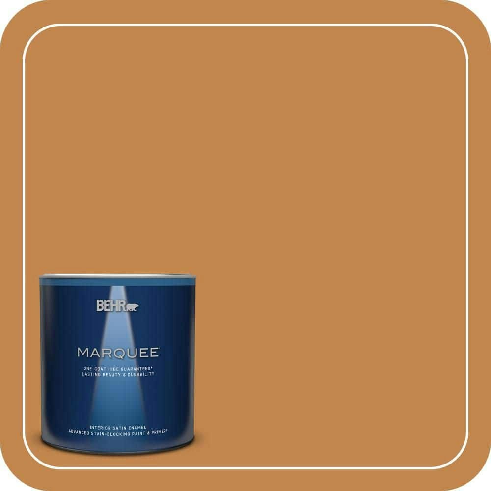 Behr Satin Enamel Interior Paint and Primer 1-Quart: $28.98 Behr Satin Enamel Interior Paint and Primer 1-Quart: $28.98