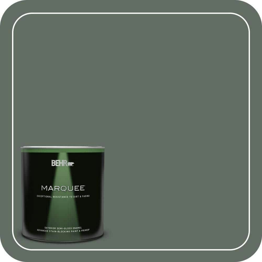 Dense Shrub Semi-Gloss Enamel Exterior Paint & Primer 1-Quart: $35.98