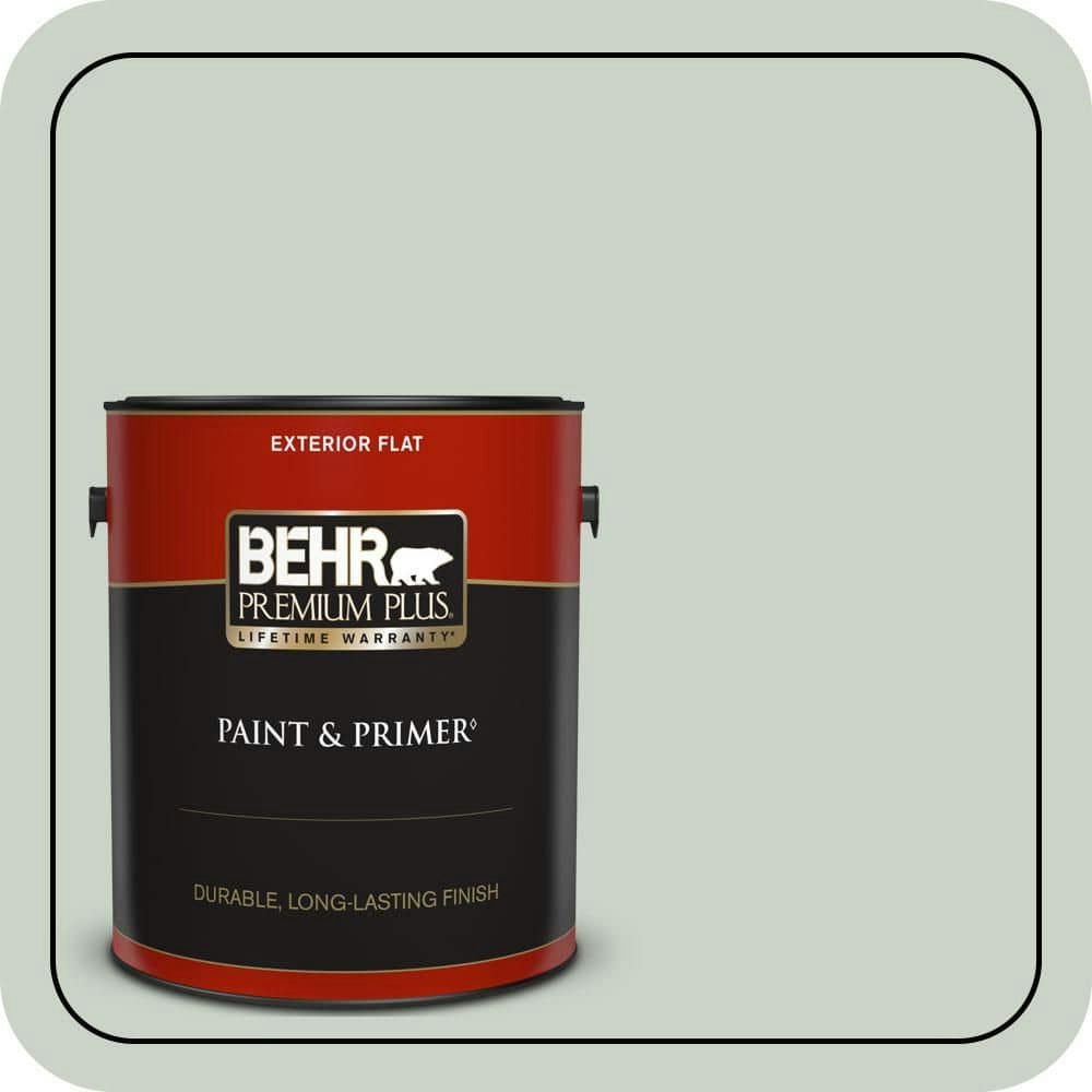 Behr Shy Green Flat Exterior Paint and Primer 1-Gallon: $47.98 Behr Shy Green Flat Exterior Paint and Primer 1-Gallon: $47.98