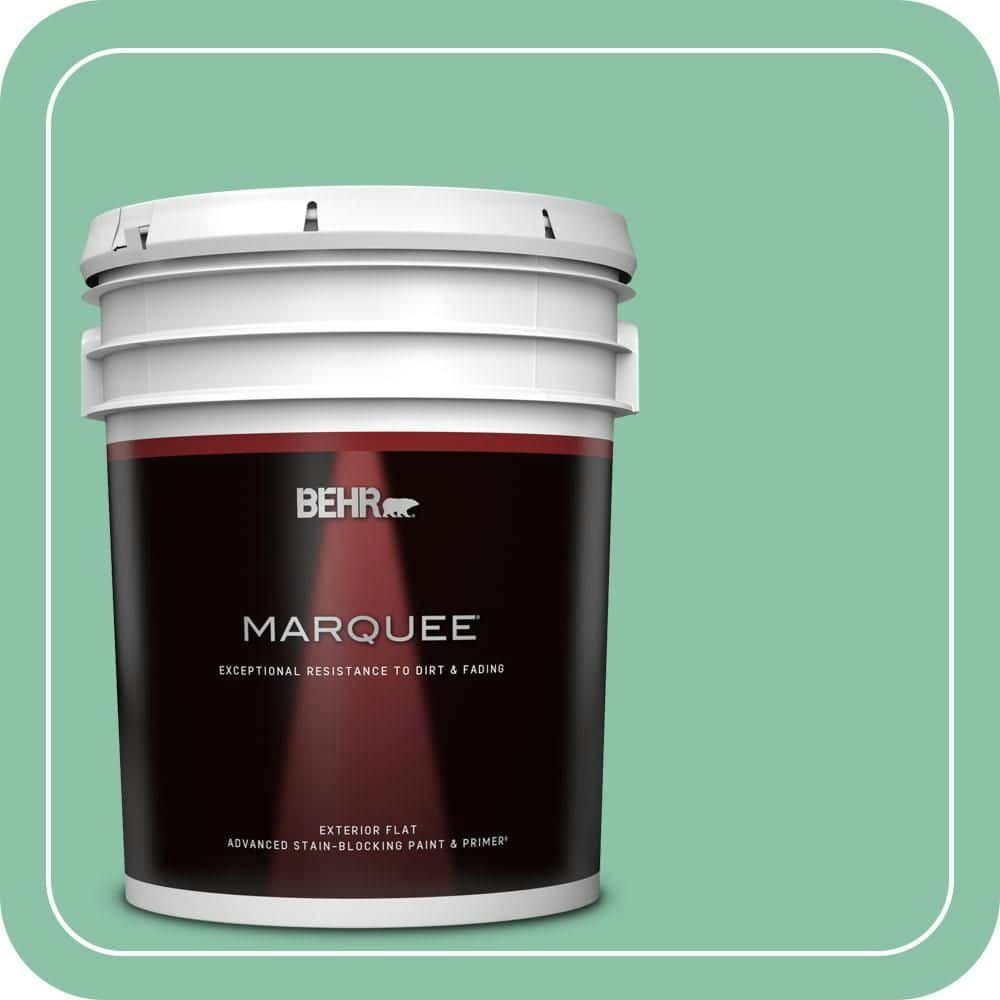 Home Decorators Collection Spearmint Frosting 5-Gallon Flat Exterior Paint and Primer: $315