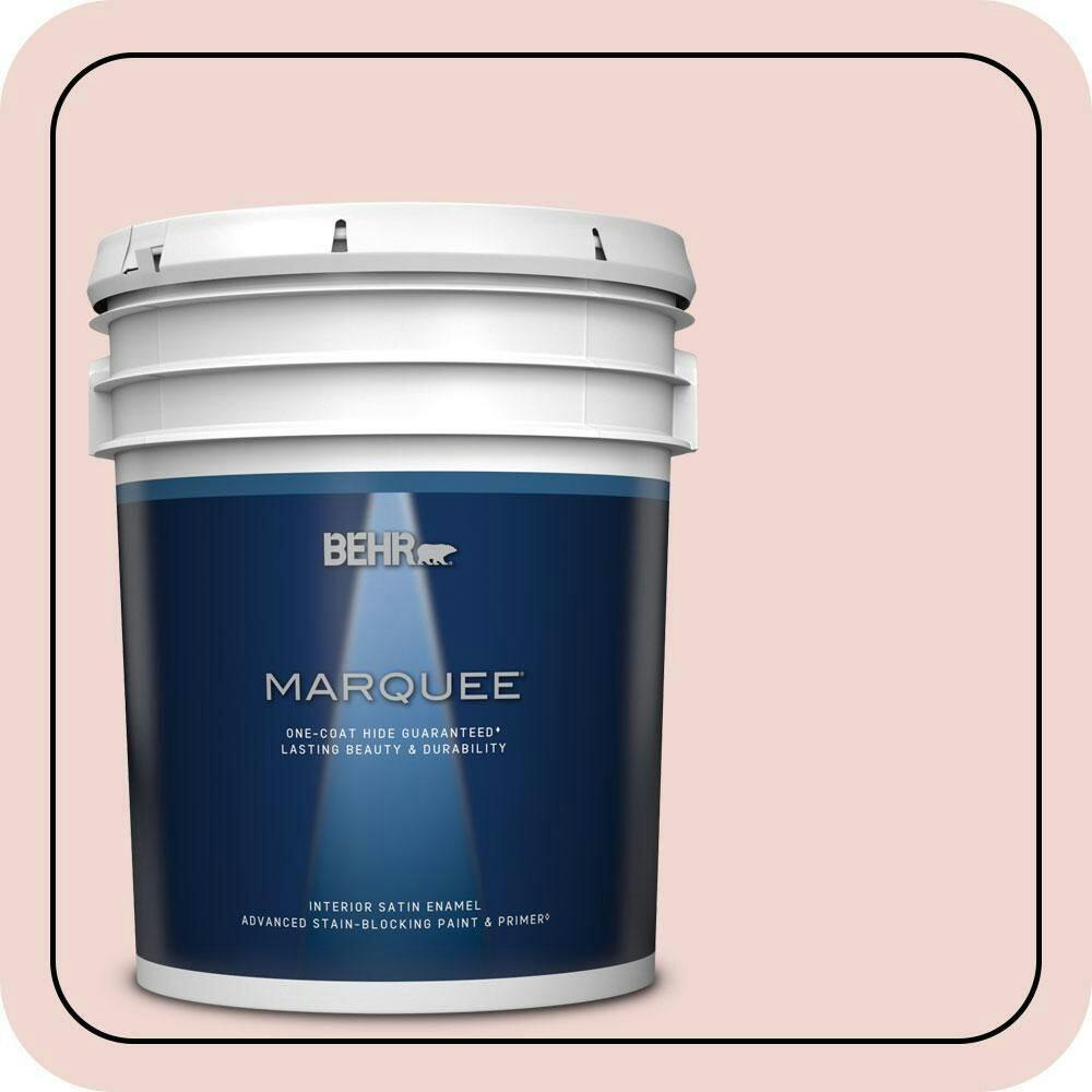 Behr Delicate Blush Satin Enamel Interior Paint and Primer 5-Gallon: $287