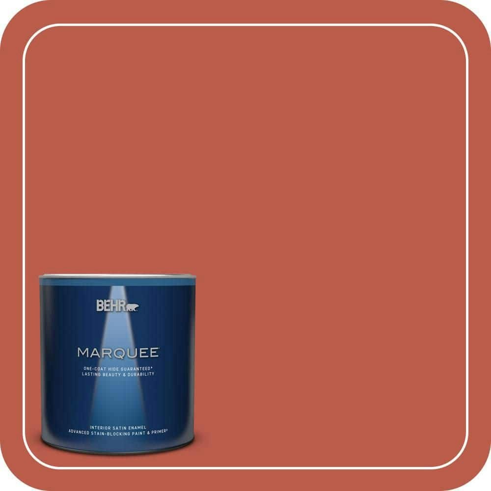Behr 1-Quart Tandoori Satin Interior Enamel Paint and Primer: $28.98