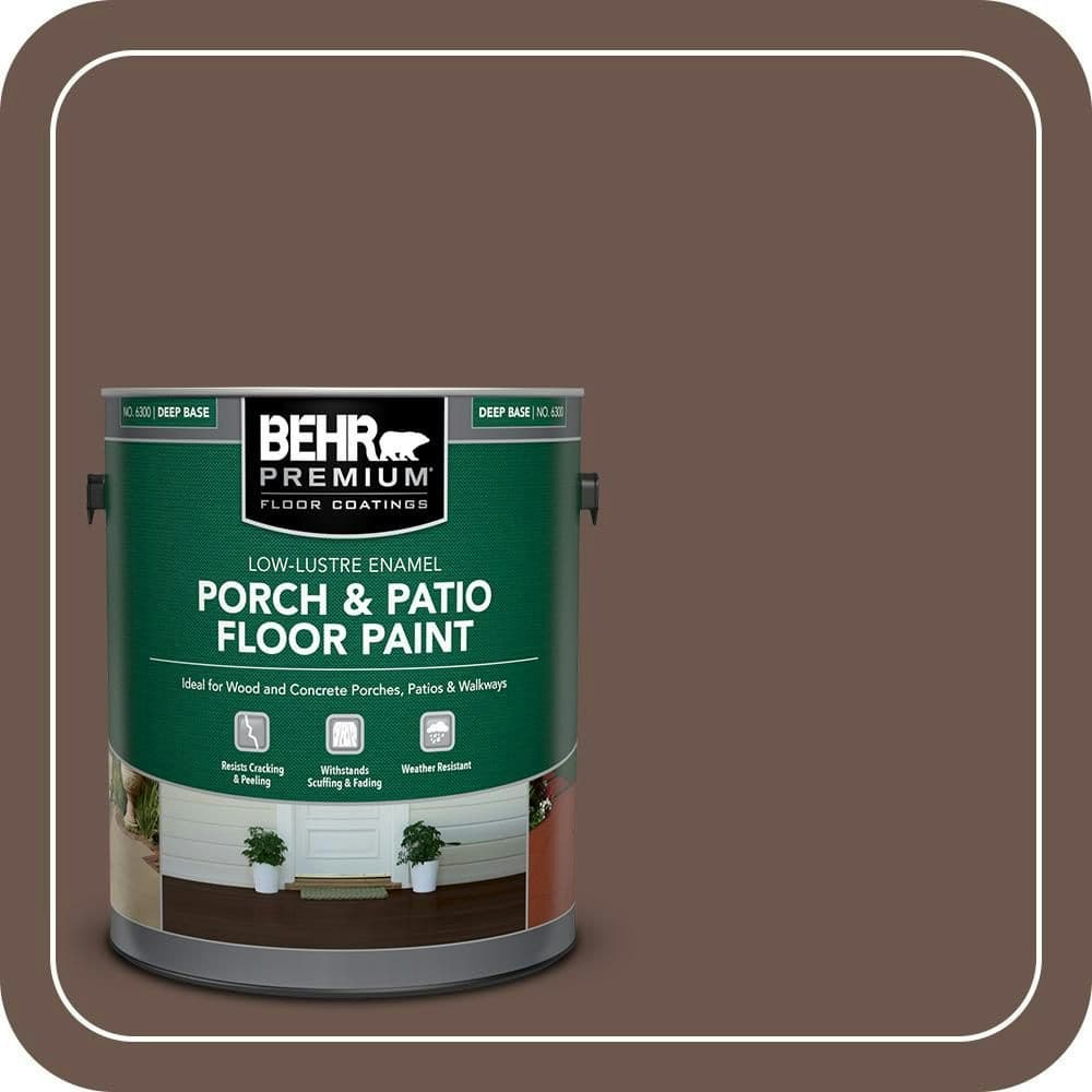 Behr Natural Bark Low-Lustre Enamel Porch and Patio Floor Paint 1-Gallon: $39.98 Behr Natural Bark Low-Lustre Enamel Porch and Patio Floor Paint 1-Gallon: $39.98
