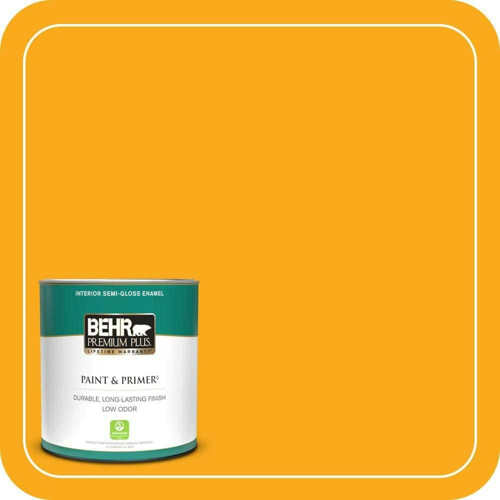 Sunny Side Up Semi-Gloss Interior Paint and Primer 1-Quart: $20.48