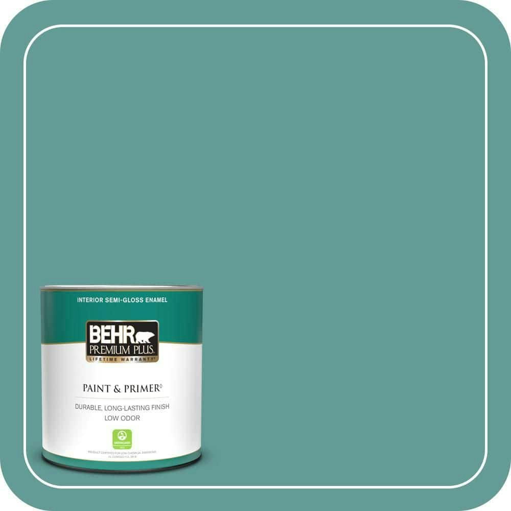 Semi Precious Semi-Gloss Interior Paint and Primer 1-Quart: $20.48