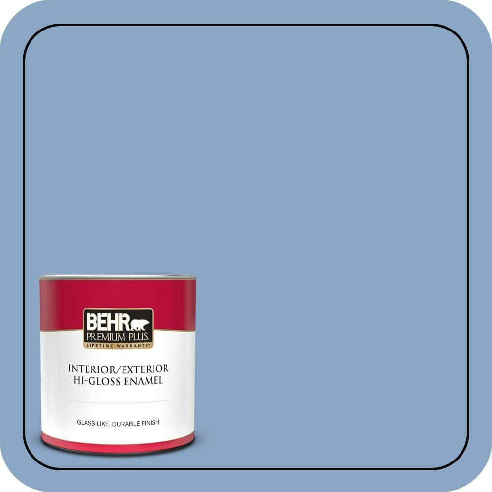 Behr Romantic Isle 1-Quart Interior/Exterior Hi-Gloss Enamel Paint and Primer: $21.48