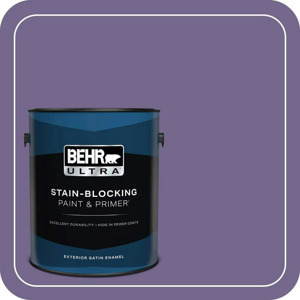Behr Violet Vixen Satin Enamel Exterior Paint and Primer 1-Gallon: $59.98 Behr Violet Vixen Satin Enamel Exterior Paint and Primer 1-Gallon: $59.98