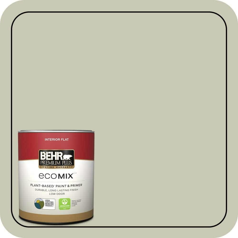 Wabi-Sabi Flat Plant-Based Interior Paint & Primer 1-Quart: $19.48