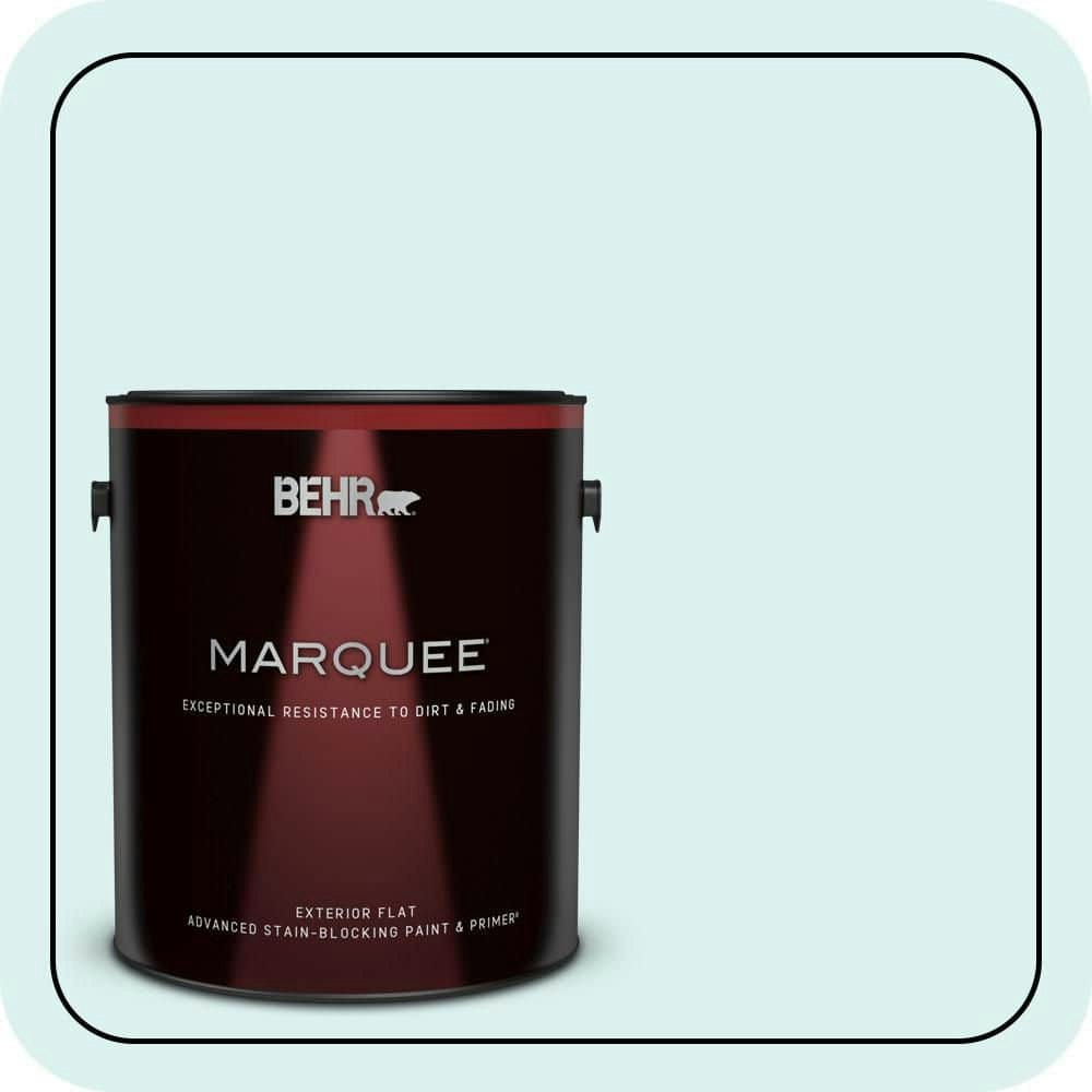Behr #500C-2 Aqua Pura Flat Exterior Paint & Primer 1-Gallon: $67.98