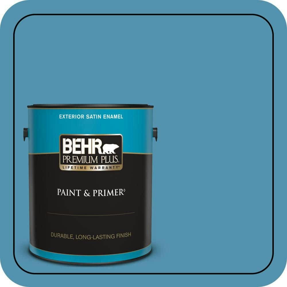 Behr Jet Ski Satin Enamel Exterior Paint and Primer 1-Gallon: $49.98