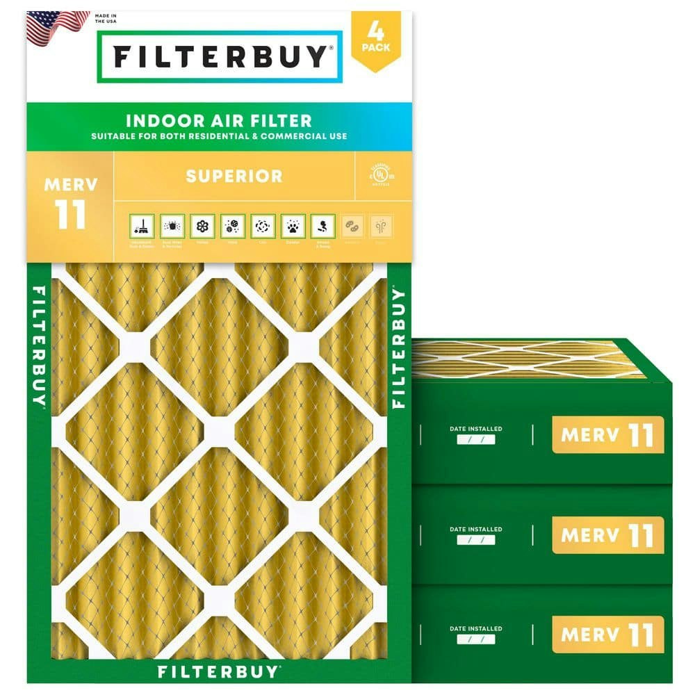 16" x 30" x 4" MERV 11 Allergen Defense Pleated Air Filter 4-Pack: $164.96 16" x 30" x 4" MERV 11 Allergen Defense Pleated Air Filter 4-Pack: $164.96