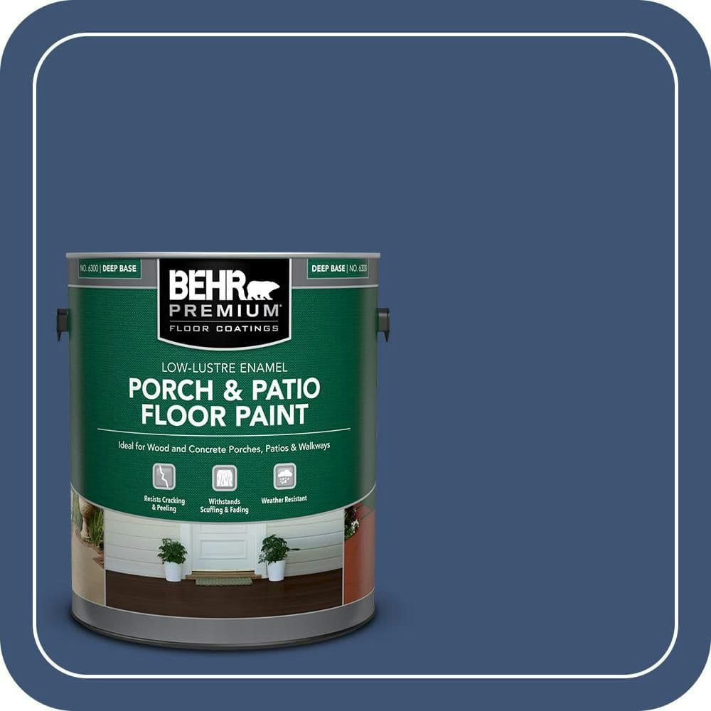 Behr Daring Indigo 1-Gallon Porch and Patio Floor Paint: $39.98 Behr Daring Indigo 1-Gallon Porch and Patio Floor Paint: $39.98
