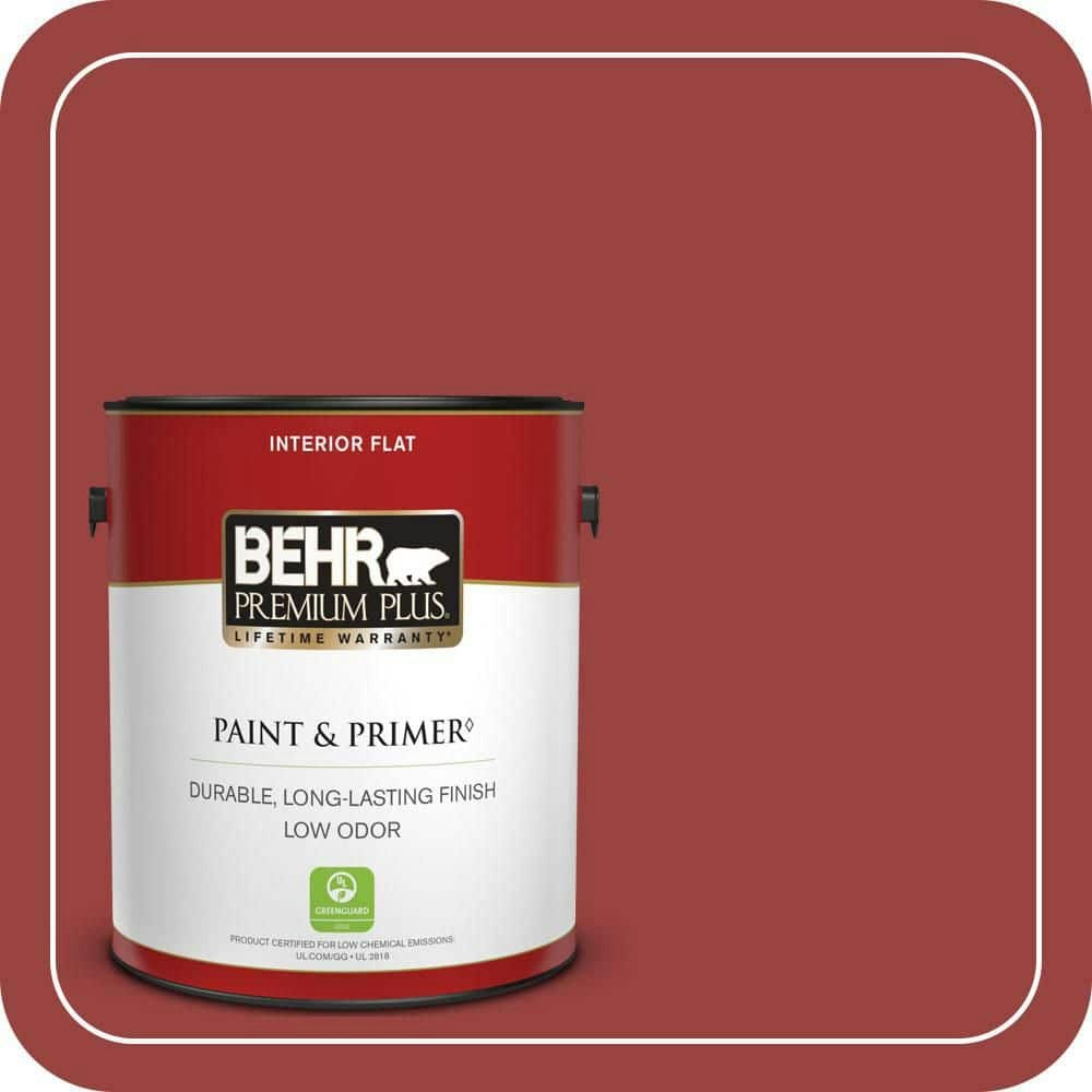 Behr #MQ1-10 Red My Mind 1-Gallon Flat Interior Paint and Primer: $34.98 Behr #MQ1-10 Red My Mind 1-Gallon Flat Interior Paint and Primer: $34.98