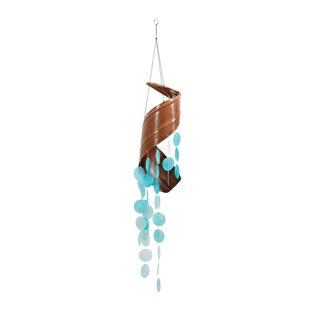 32-Inch Metal Coastal Shell Abstract Windchime: $23.99 32-Inch Metal Coastal Shell Abstract Windchime: $23.99