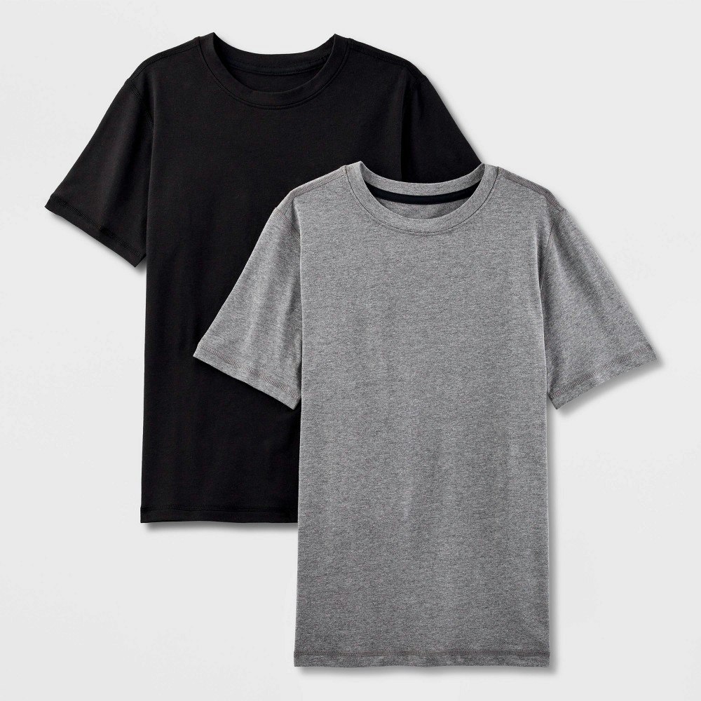 All In Motion Boys' Core Short Sleeve T-Shirt 2-Pack: $12