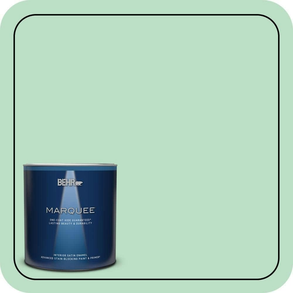 Behr Premium Plus Spirited Green 1-Quart Satin Interior Paint and Primer: $28.98 Behr Premium Plus Spirited Green 1-Quart Satin Interior Paint and Primer: $28.98