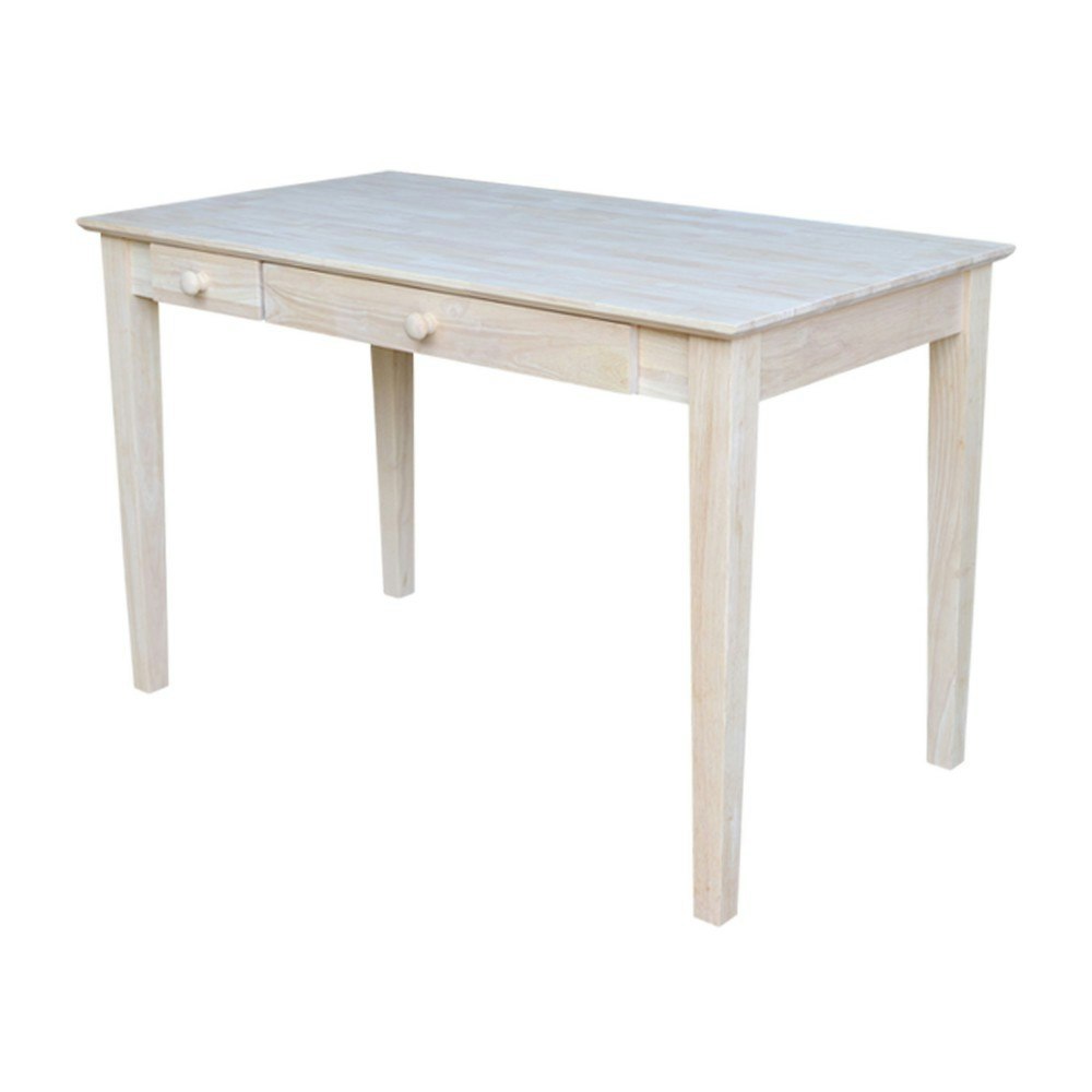 International Concepts Solid Wood Computer Desk with Flip-Down Drawer: $287.99 International Concepts Solid Wood Computer Desk with Flip-Down Drawer: $287.99