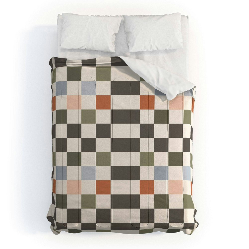 Deny Designs Carey Copeland Fall Checkerboard Comforter Bedding Set 2-Piece: $199.99