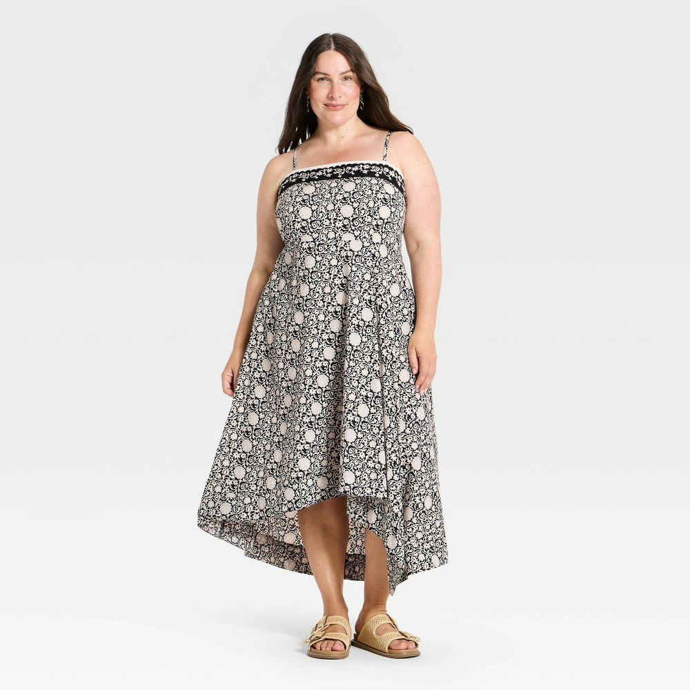 Universal Thread Women's Asymmetrical Floral Midi Sundress: $35 Universal Thread Women's Asymmetrical Floral Midi Sundress: $35