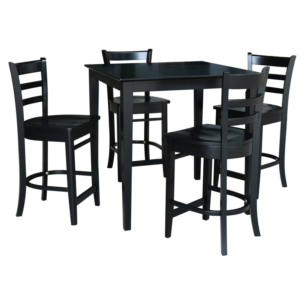 International Concepts 36"x36" Counter Height Dining Set with 4 Emily Stools: $1,033.99 International Concepts 36"x36" Counter Height Dining Set with 4 Emily Stools: $1,033.99