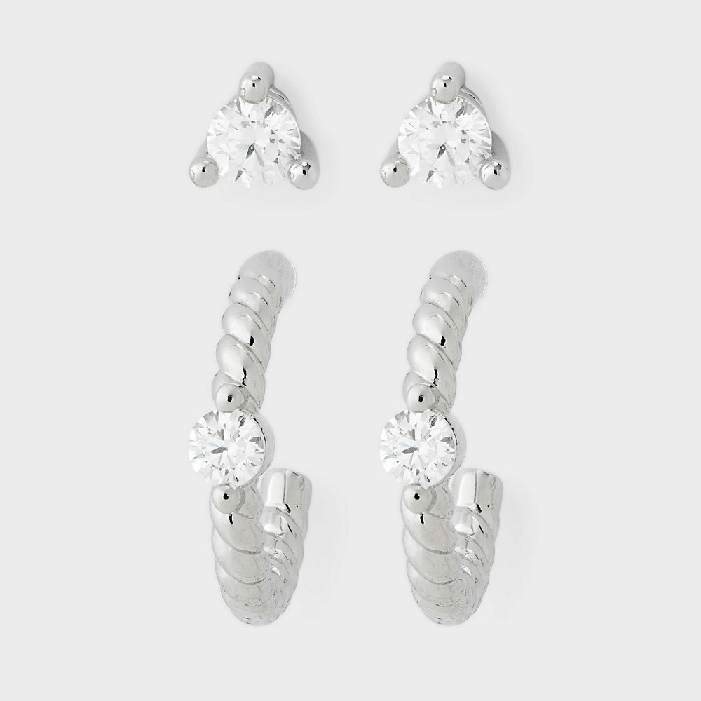Stud and Hoop Earring 2-Piece Set: $24.99 Stud and Hoop Earring 2-Piece Set: $24.99