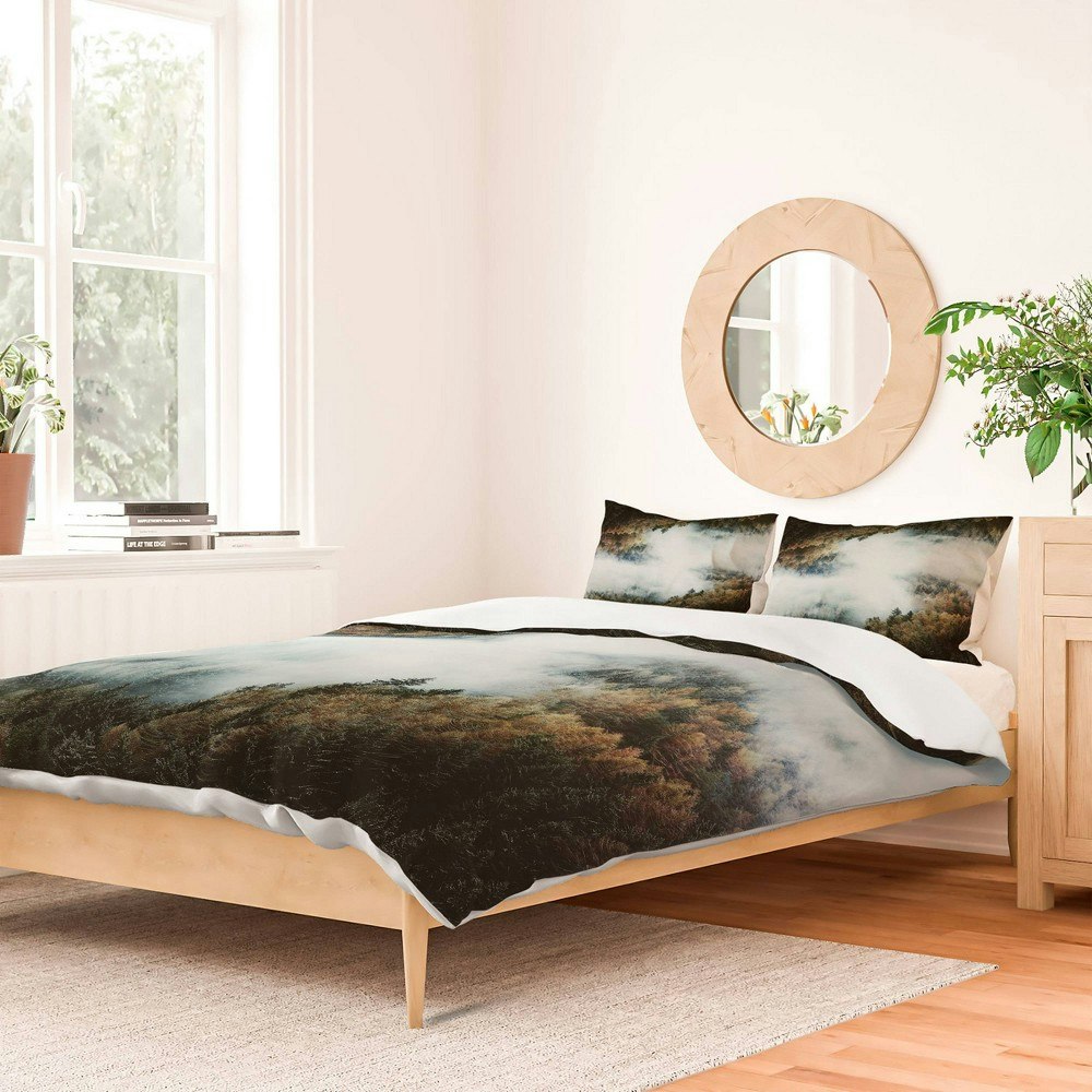 Deny Designs Luke Gram Forest Layers Full/Queen Duvet Cover and Sham Set: $199.99