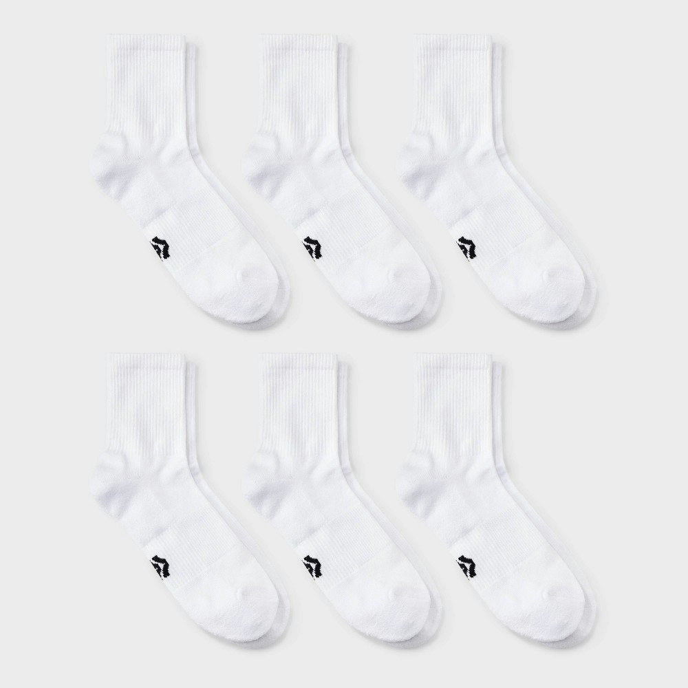 All In Motion Men's Quarter Crew Socks 6-Pack: $13 All In Motion Men's Quarter Crew Socks 6-Pack: $13