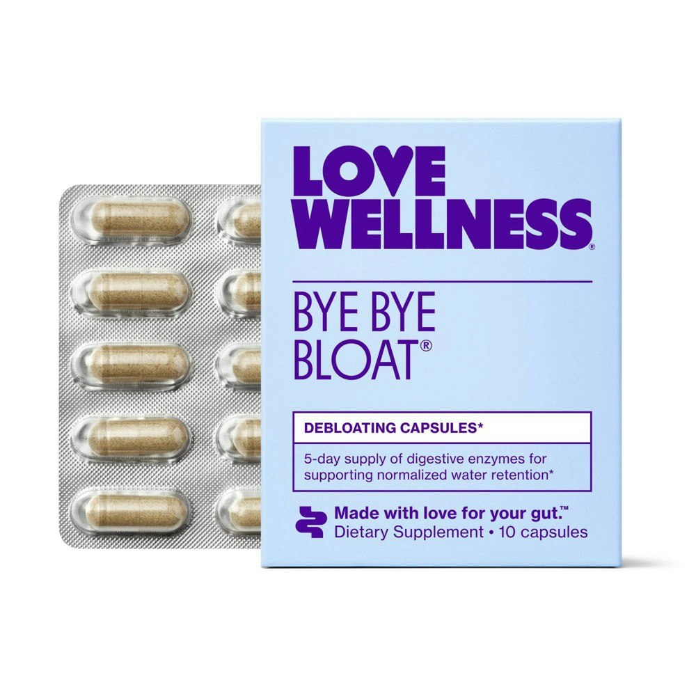 Love Wellness Bye Bye Bloat Vitamins 10-Count: $8.99