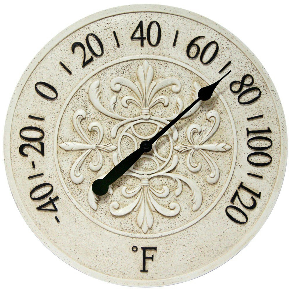 Blanc Fleur 15-Inch Analog Wall Thermometer: $78.99 Blanc Fleur 15-Inch Analog Wall Thermometer: $78.99