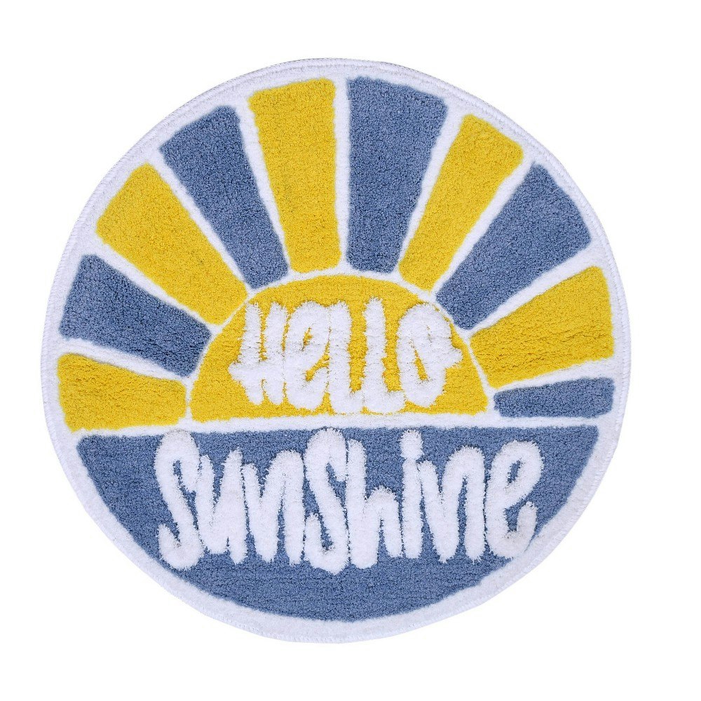 24-Inch Hello Sunshine Non-Skid Bath Rug: $24.20